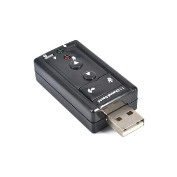 Mini External USB Sound Card 7.1 CH 3D Audio Adapter with 3.5mm Headset for PC and Notebook