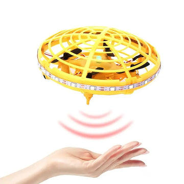 Mini Hand-Controlled Flying Helicopter UFO Drone with LED Lights Infrared Induction