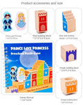 Wooden Building Blocks Toy Prince Save The Princess Interactive Game For Kids 3D Blocks - Al-Raheem Imports