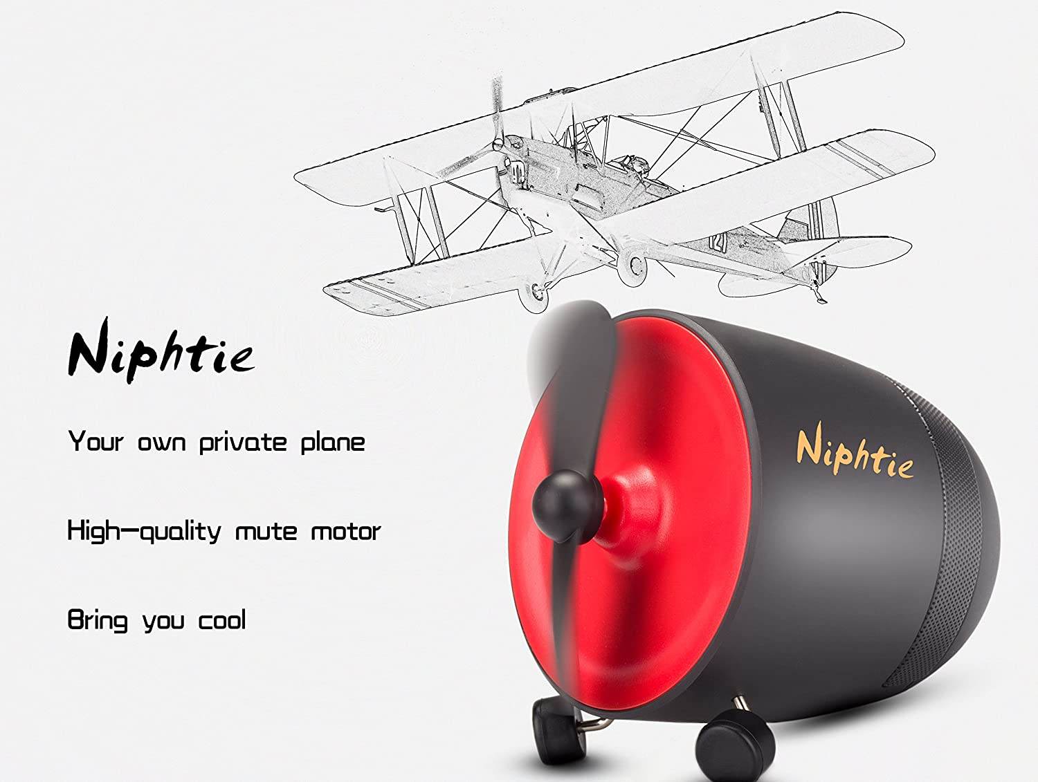 Mooyee Bluetooth Portable Speaker Aero Wireless Stereo Sound Mini Fan Design - Al-Raheem Imports