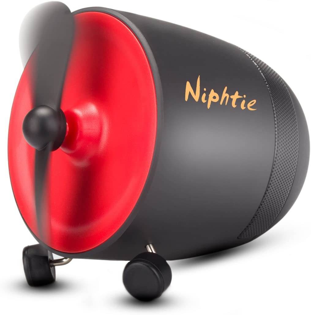 Mooyee Bluetooth Portable Speaker Aero Wireless Stereo Sound Mini Fan Design - Al-Raheem Imports