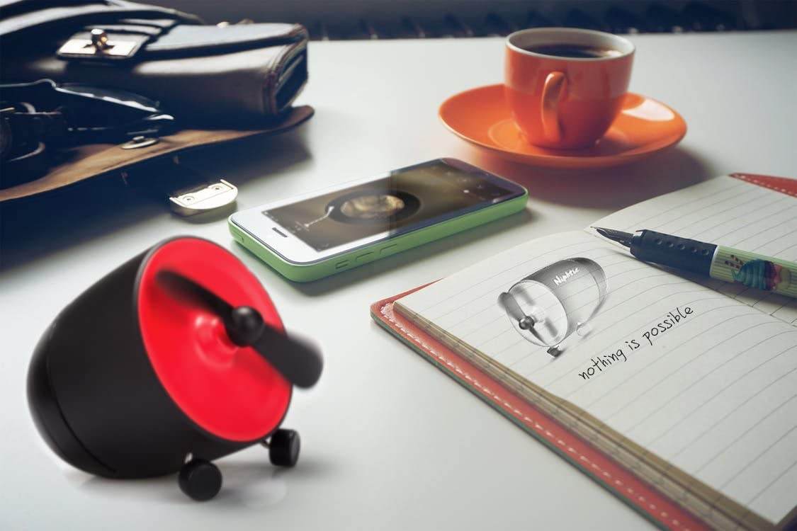 Mooyee Bluetooth Portable Speaker Aero Wireless Stereo Sound Mini Fan Design - Al-Raheem Imports