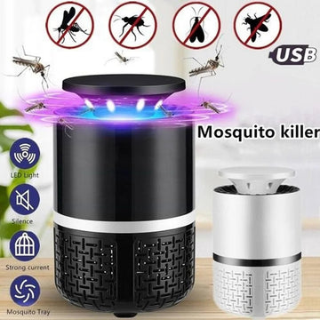 NOVA Mosquito Killer Lamp USB Powered UV Light Suction Fan Indoor White