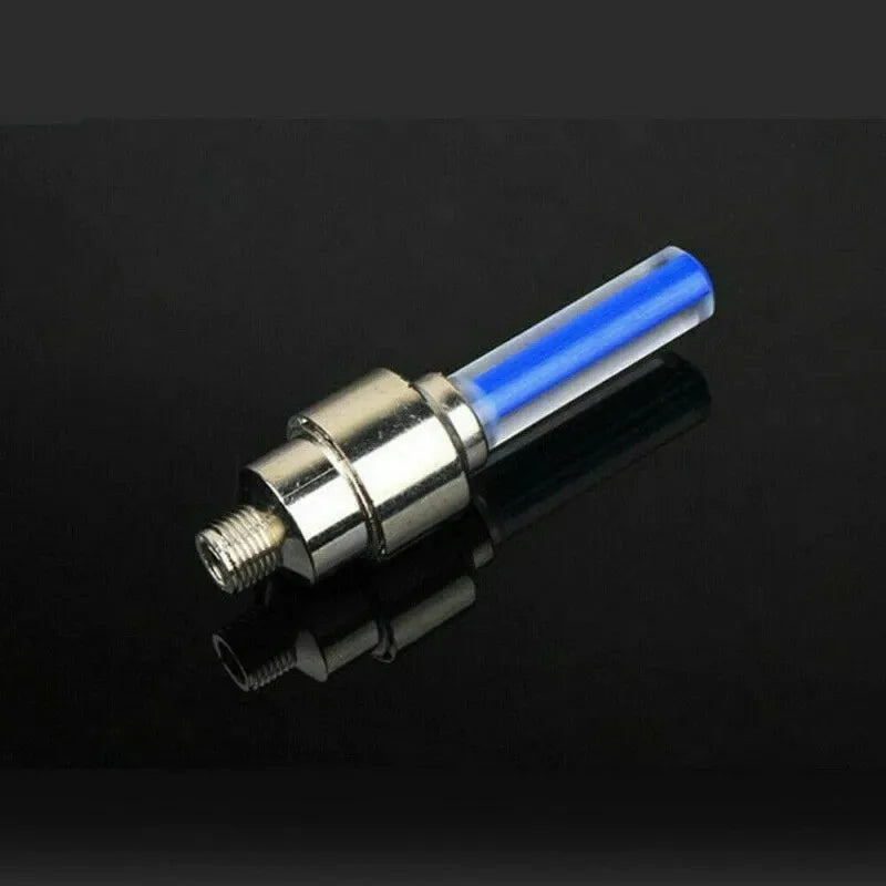 Motion Activated LED Tire Valve Caps Wheel Lights (Blue) – 2pcs Set
