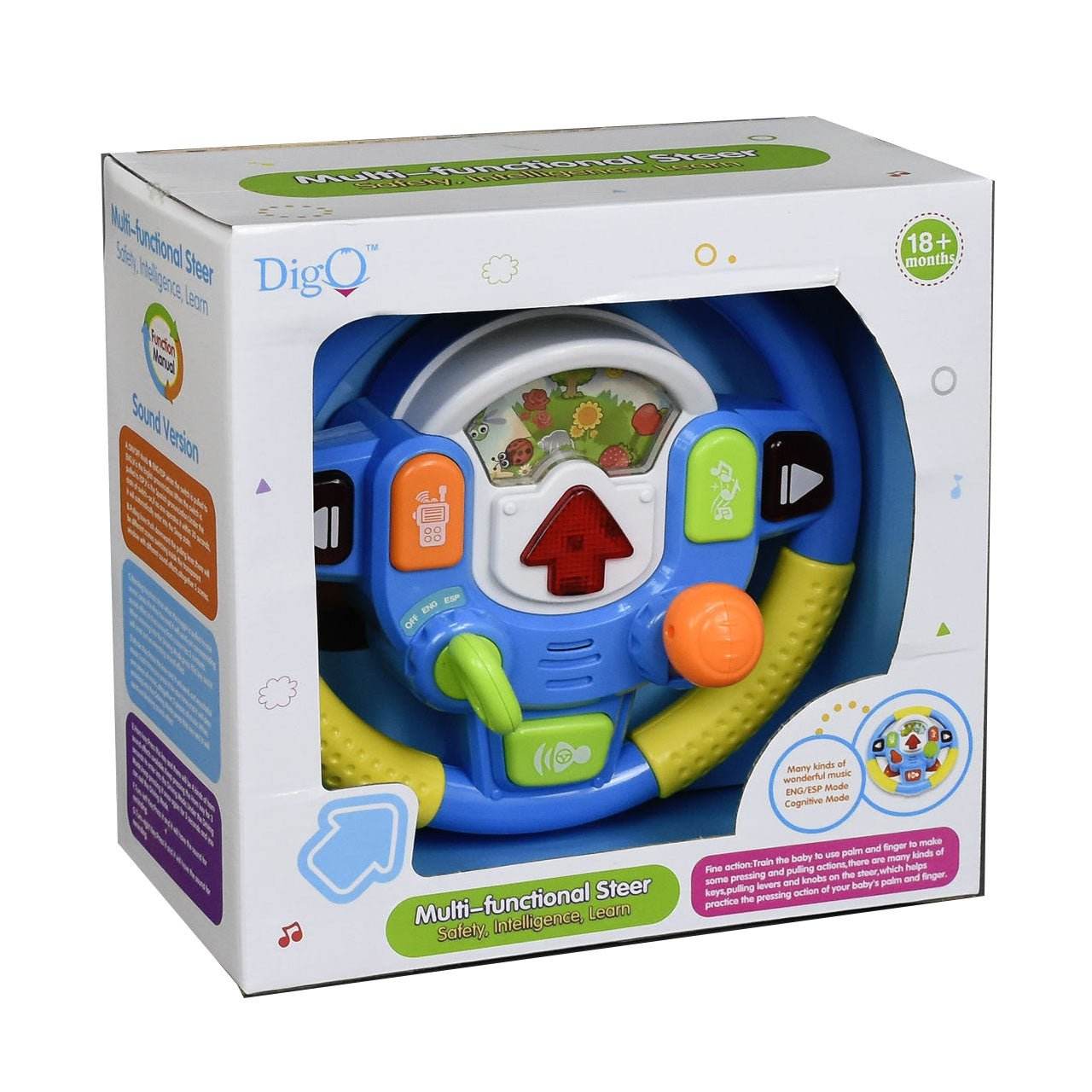 Multi-Functional Steer Toy For Kids With Music Lights - Al-Raheem Imports