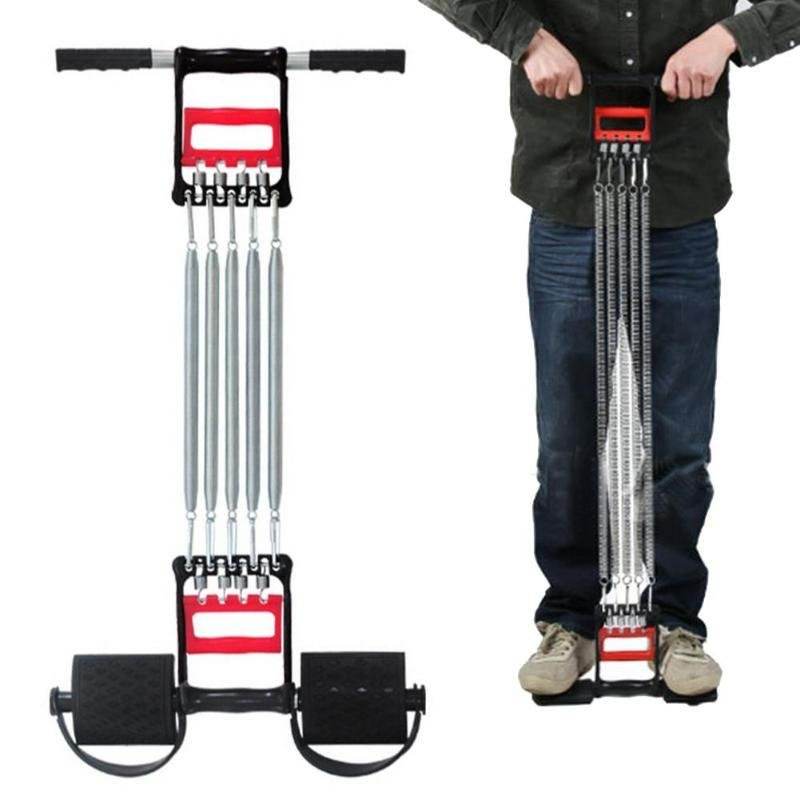 Multifunctional Chest Expander Tummy Trimmer Hand Gripper Full Body Strength Trainer - Al-Raheem Imports