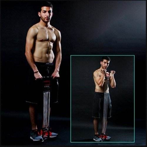 Multifunctional Chest Expander Tummy Trimmer Hand Gripper Full Body Strength Trainer - Al-Raheem Imports