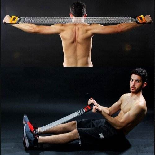 Multifunctional Chest Expander Tummy Trimmer Hand Gripper Full Body Strength Trainer - Al-Raheem Imports