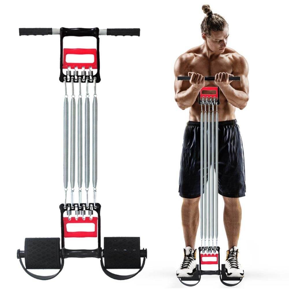 Multifunctional Chest Expander Tummy Trimmer Hand Gripper Full Body Strength Trainer - Al-Raheem Imports