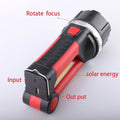 Multifunctional Solar LED Flashlight 1000 Lumen Power Bank Waterproof Camping Torch - Al-Raheem Imports