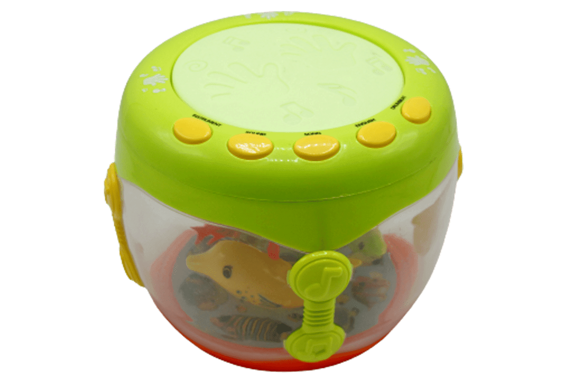 Musical Flash Drum Toy with Lights & Sounds for Kids 3+ Battery Operated - Al-Raheem Imports