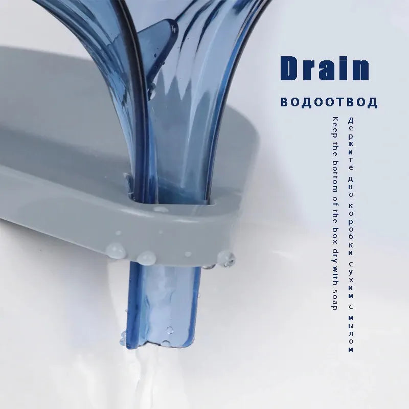 Non Slip Leaf Shape Soap Holder PP Bathroom and Kitchen Soap Dish