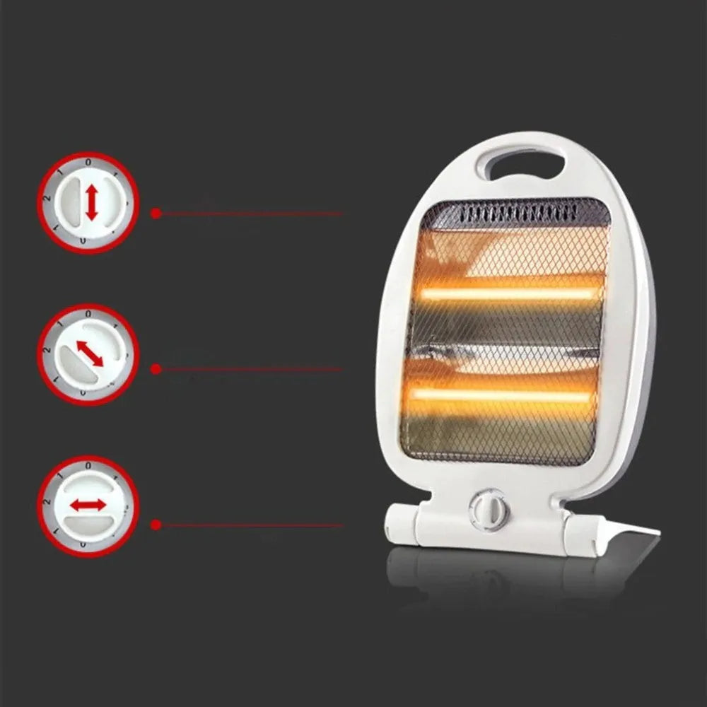 Electric Mini Heater Desktop Wall Plug 800W Portable Warmer