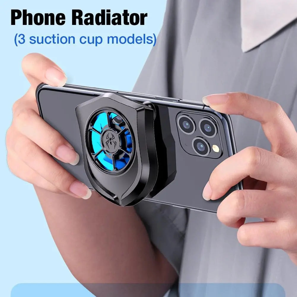 P11 Portable Mini Phone Cooler USB Powered Lightweight Gaming Radiator with Suction Cup for Mobile Devices