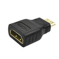 Pack of 5 Mini HDMI to HDMI 1.4 Gold Plated Male to Female Adapters - Al-Raheem Imports
