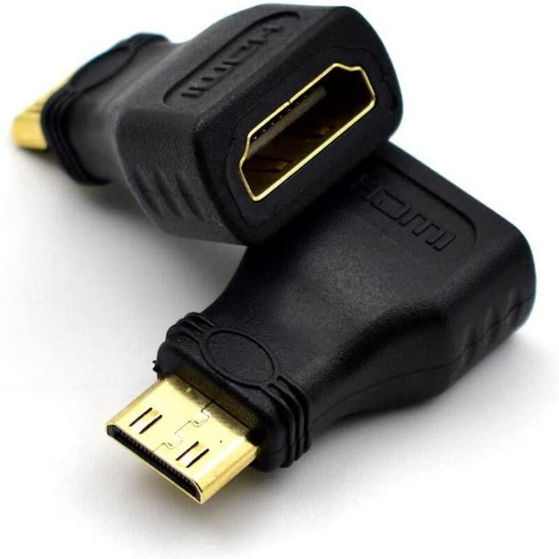 Pack of 5 Mini HDMI to HDMI 1.4 Gold Plated Male to Female Adapters - Al-Raheem Imports