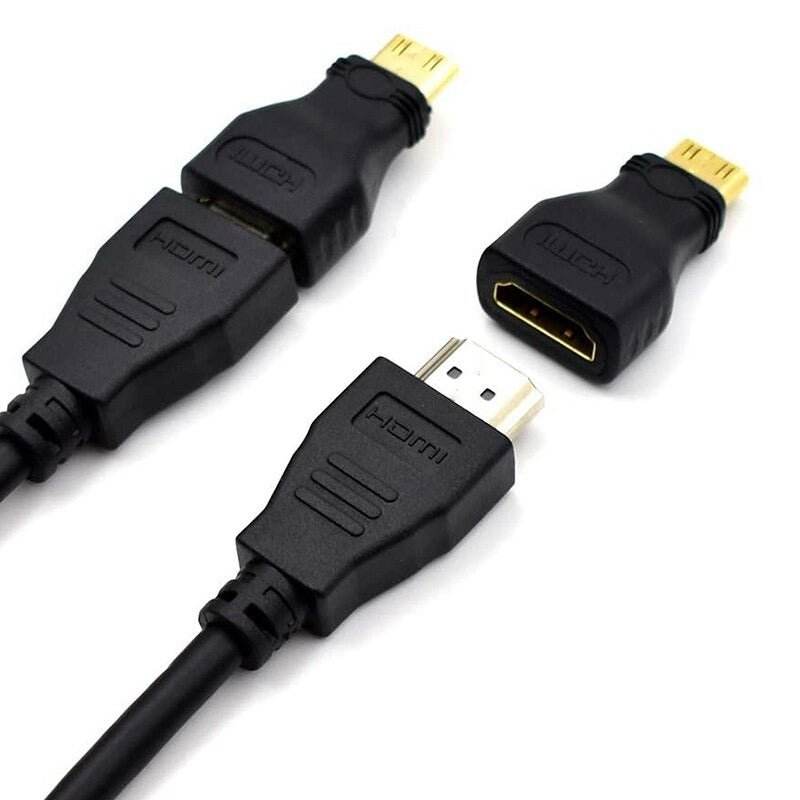 Pack of 5 Mini HDMI to HDMI 1.4 Gold Plated Male to Female Adapters - Al-Raheem Imports