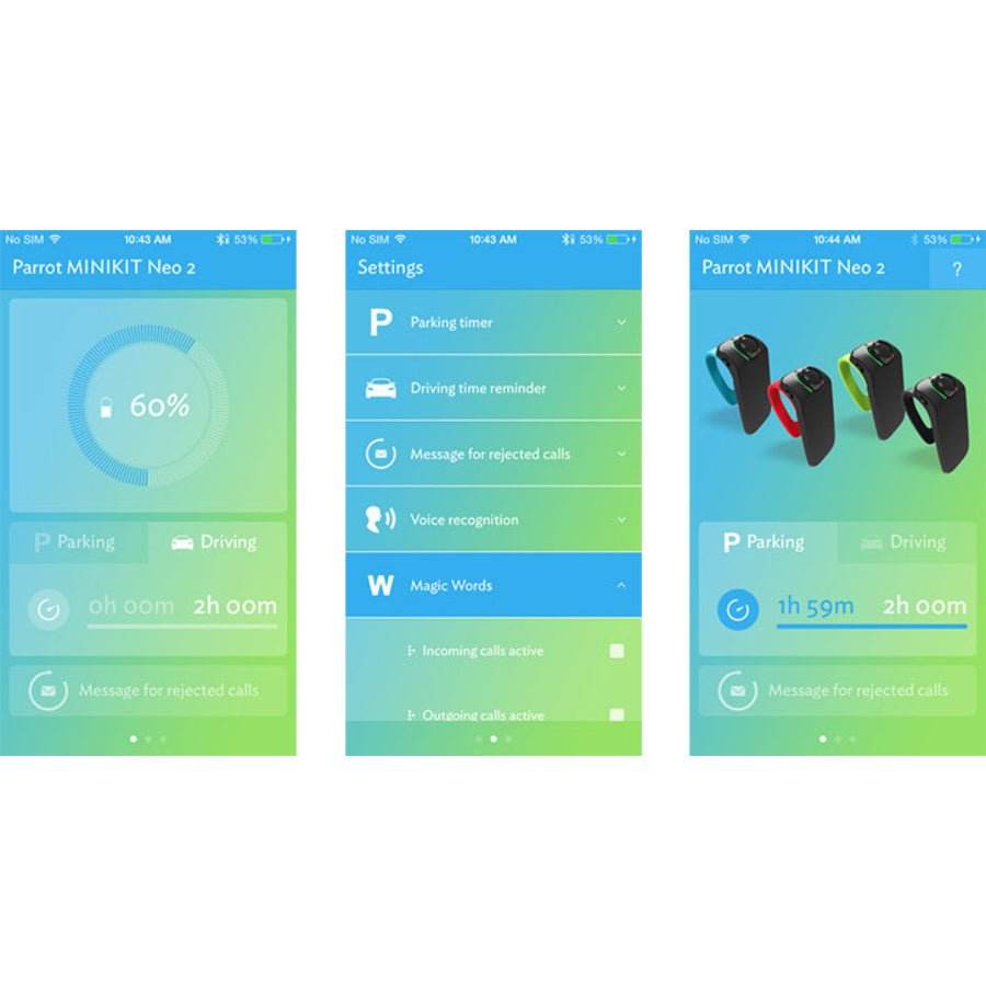 Parrot Minikit Neo 2 HD Voice Controlled Bluetooth Hands Free Kit Car - Al-Raheem Imports