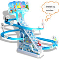 Penguin Sliding Track Race Train Toy with Music & Lights Educational Game 3+ - Al-Raheem Imports