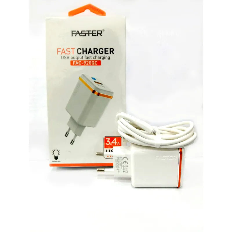 FAC-920QC 18W Fast Wall Charger with Quick Charge 3.0 Compatibility