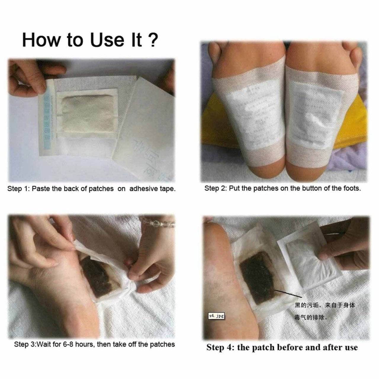 Kinoki Detox Foot Pads 10 Pads for Stress Relief, Detox Foot Care Therapy - Al-Raheem Imports