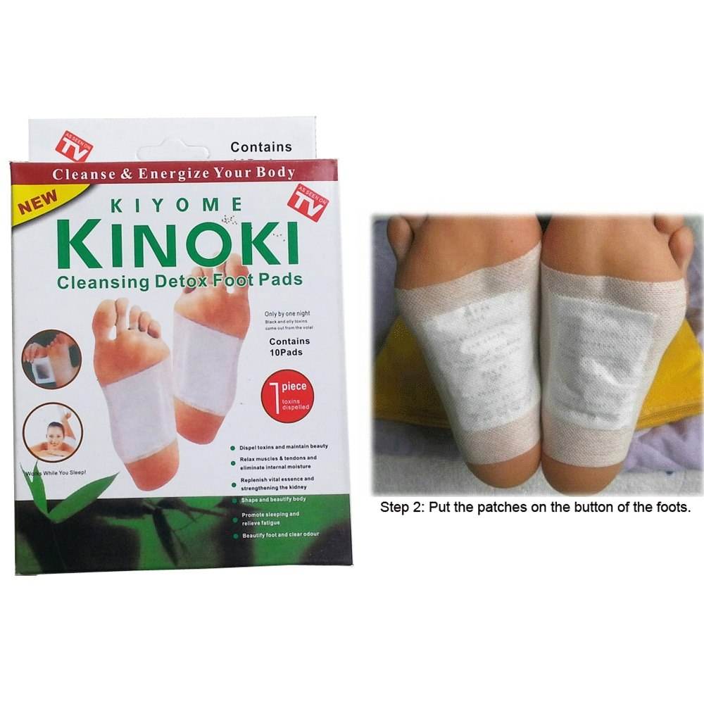 Kinoki Detox Foot Pads 10 Pads for Stress Relief, Detox Foot Care Therapy - Al-Raheem Imports