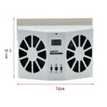 Solar Powered Car Cooler Window Exhaust Fan Dual Power Radiator Ventilation System - Al-Raheem Imports