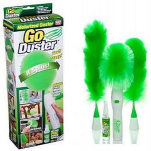 Go Duster Electric Feather Dust Brush Motorized Multi Surface Cleaner for Home or Office - Al-Raheem Imports