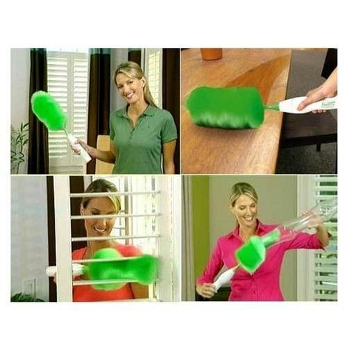 Go Duster Electric Feather Dust Brush Motorized Multi Surface Cleaner for Home or Office - Al-Raheem Imports