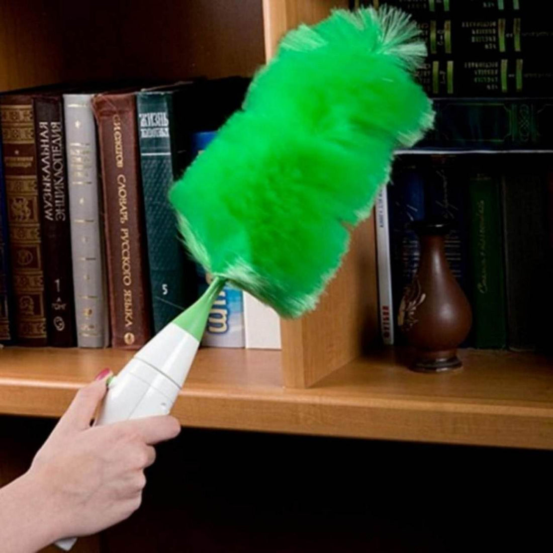 Go Duster Electric Feather Dust Brush Motorized Multi Surface Cleaner for Home or Office - Al-Raheem Imports