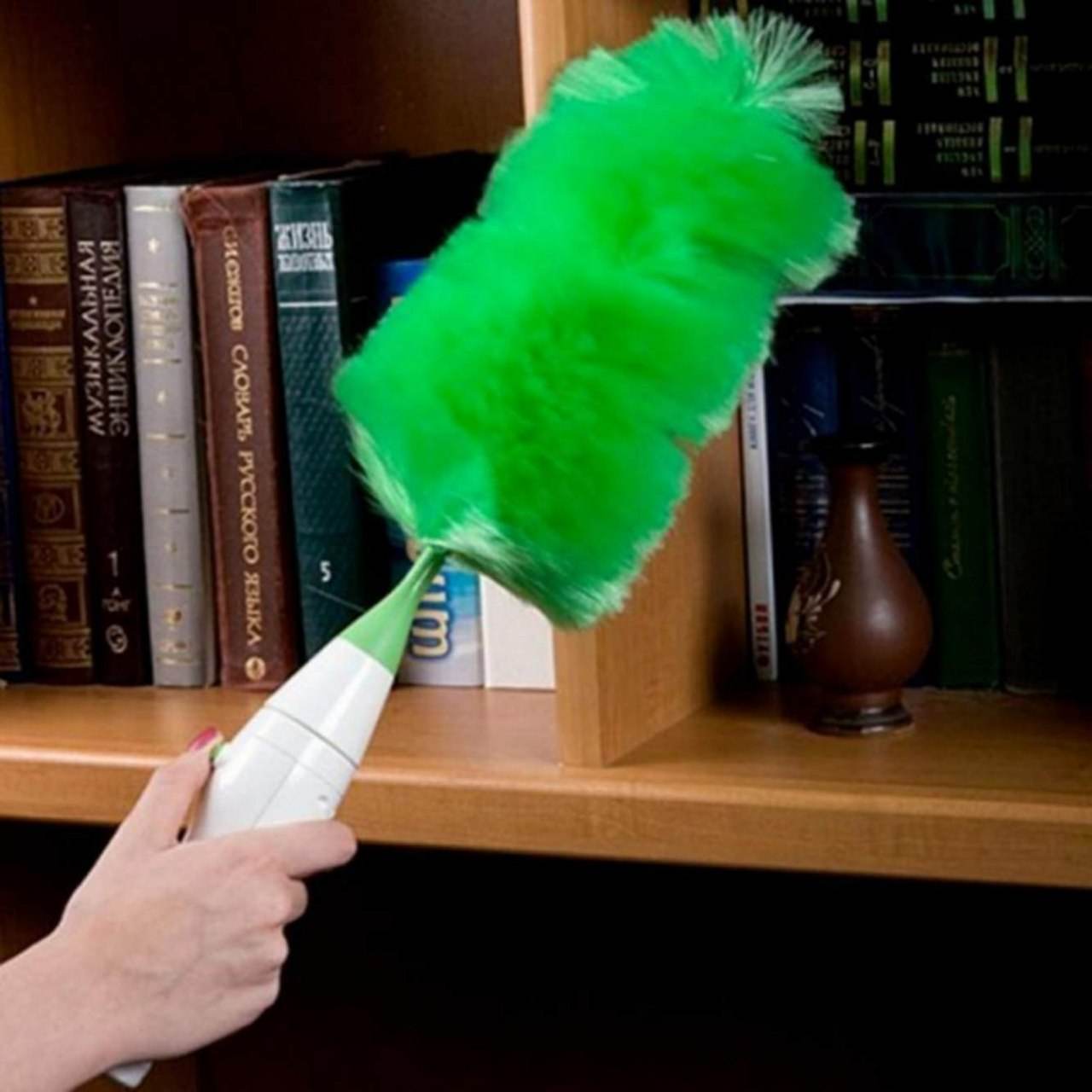 Go Duster Electric Feather Dust Brush Motorized Multi Surface Cleaner for Home or Office - Al-Raheem Imports