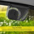 Solar Powered Car Window Cooling Fan Auto Air Ventilation Air Purifier System - Al-Raheem Imports
