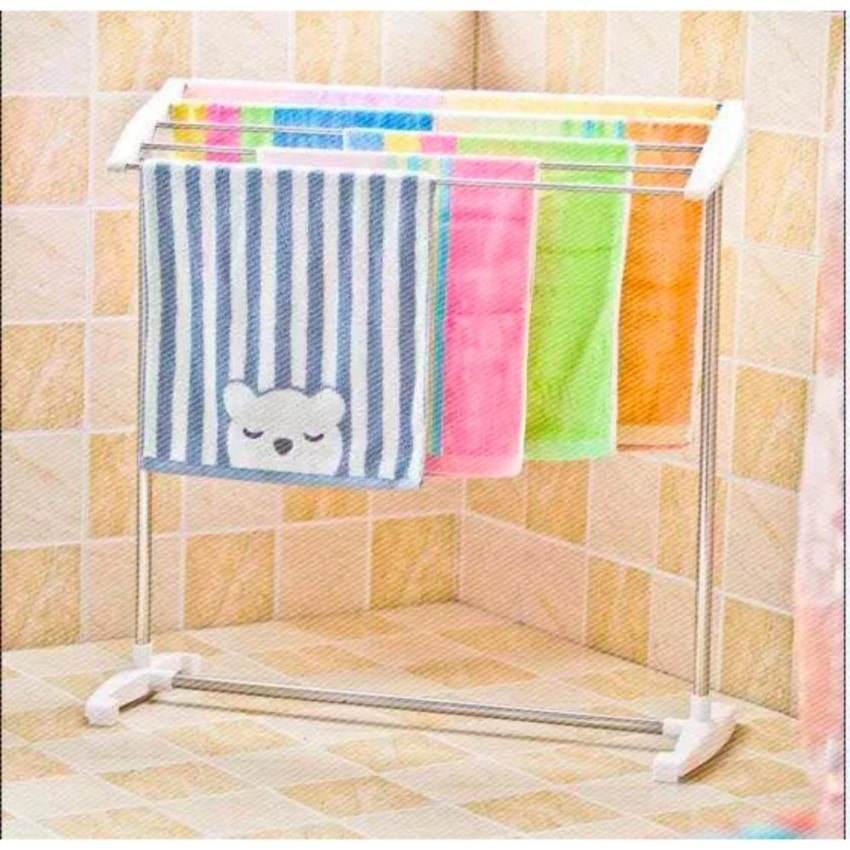 Multifunctional Foldable Clothes Rack Stainless Steel Indoor Outdoor Storage Solution - Al-Raheem Imports