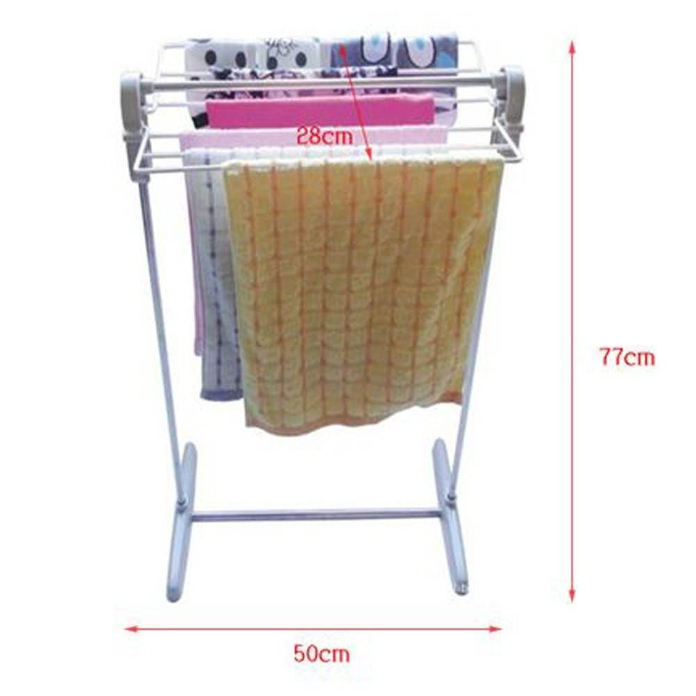 Multifunctional Foldable Clothes Rack Stainless Steel Indoor Outdoor Storage Solution - Al-Raheem Imports