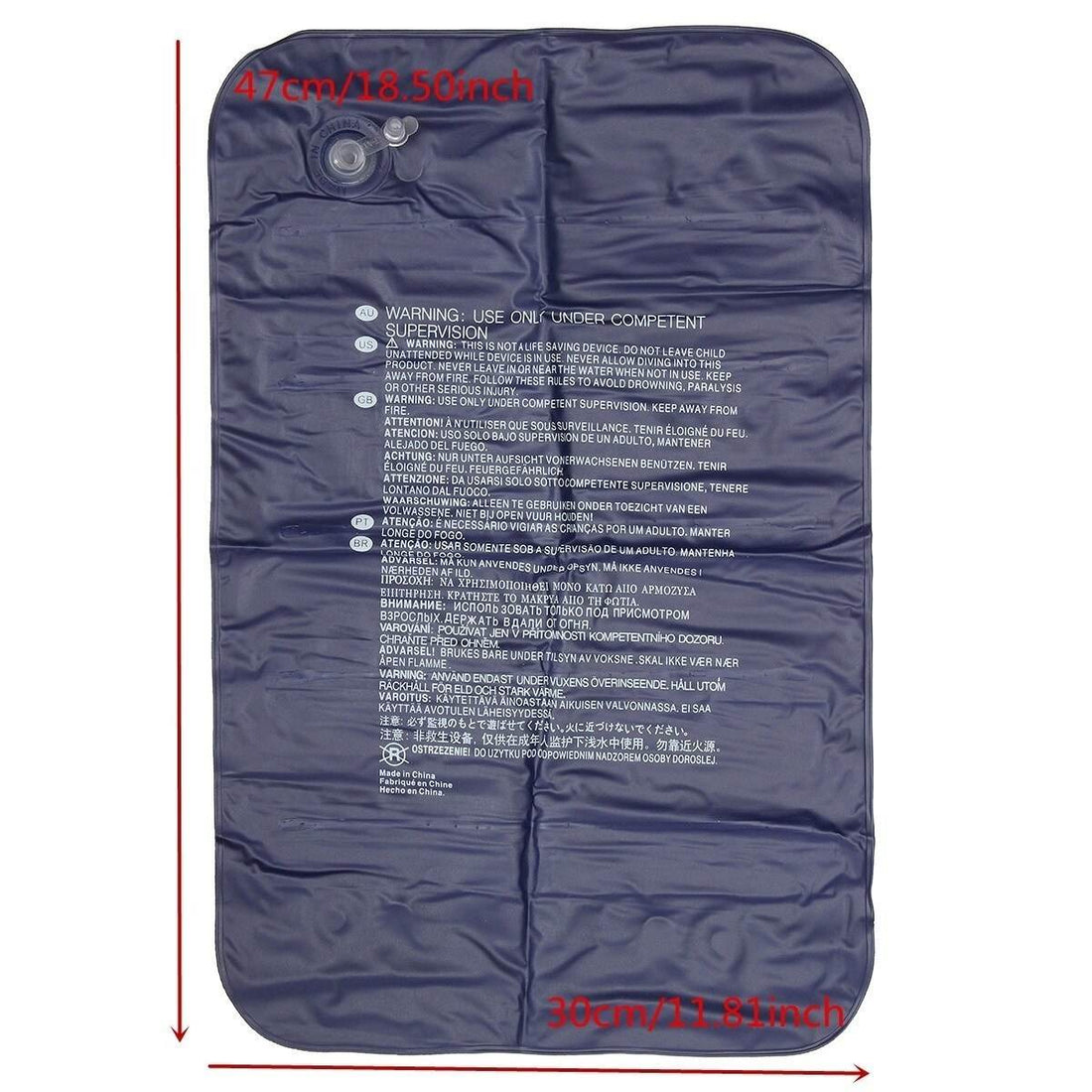 Foldable Inflatable Travel Pillow Soft PVC Air Cushion for Neck Support - Al-Raheem Imports