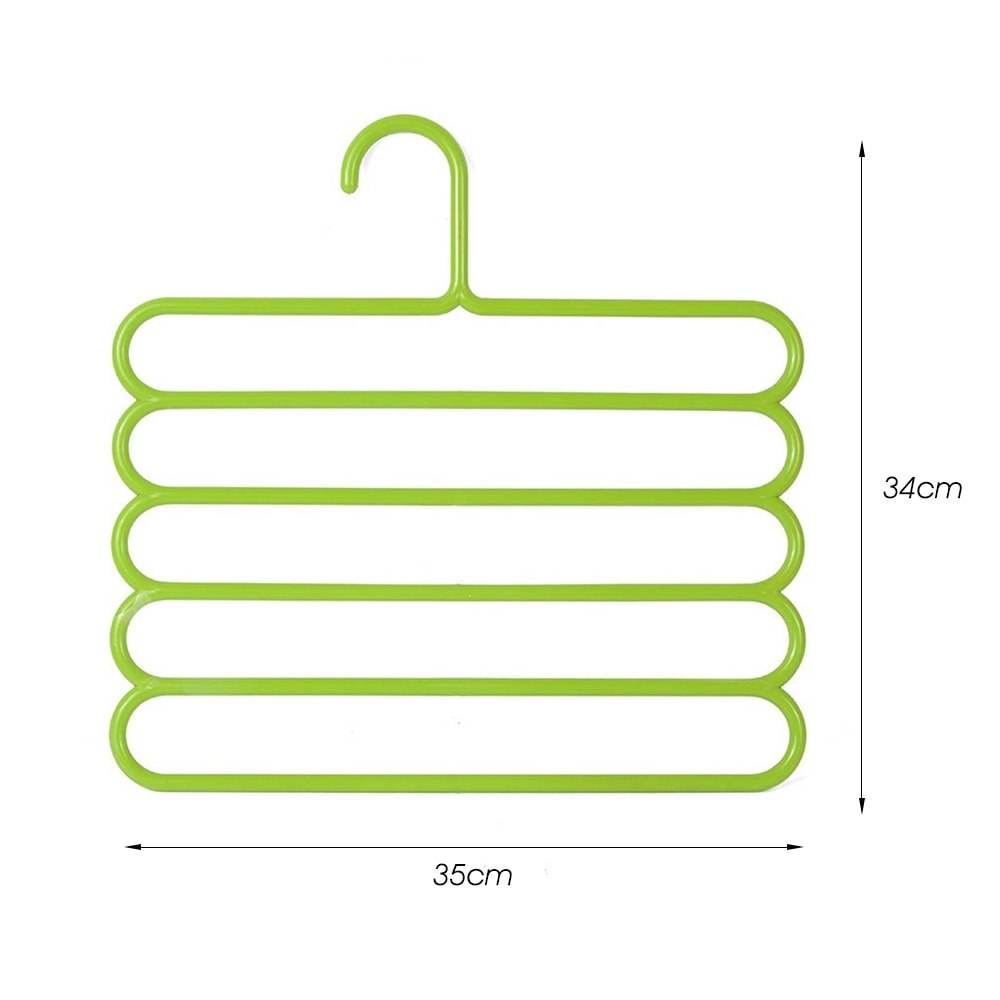 Pack of 3 Multi Layer Pants Hanger Closet Organizer and Wardrobe Storage Rack - Al-Raheem Imports
