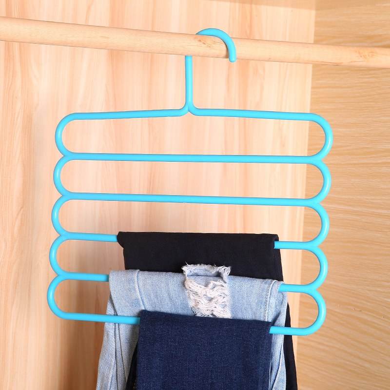 Pack of 3 Multi Layer Pants Hanger Closet Organizer and Wardrobe Storage Rack - Al-Raheem Imports