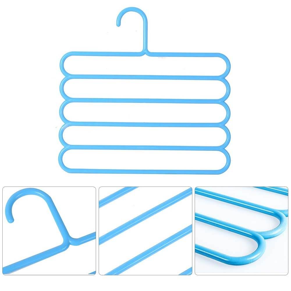 Pack of 3 Multi Layer Pants Hanger Closet Organizer and Wardrobe Storage Rack - Al-Raheem Imports