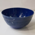 Blue Soup Bowl – Food Grade Glaze Melamine Anti-Knock Floral Design Tableware - Al-Raheem Imports