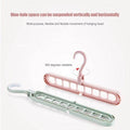 Pack Of 5 Rotating Anti-Skid Folding Hangers Space Saving Wet & Dry Clothes Organizer - Al-Raheem Imports