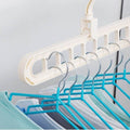 Pack Of 5 Rotating Anti-Skid Folding Hangers Space Saving Wet & Dry Clothes Organizer - Al-Raheem Imports