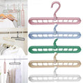 Pack Of 5 Rotating Anti-Skid Folding Hangers Space Saving Wet & Dry Clothes Organizer - Al-Raheem Imports