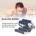 1 Pair S Shape Fitness Push Up Bars Aluminium Alloy Strength Training Stand - Al-Raheem Imports