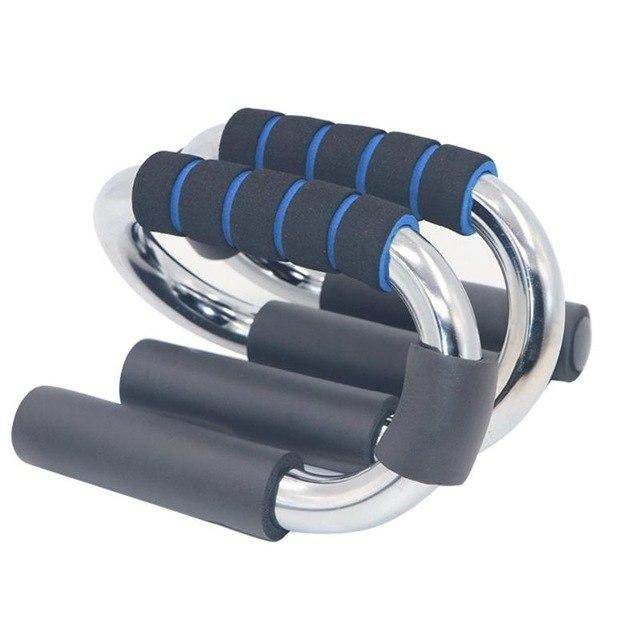 1 Pair S Shape Fitness Push Up Bars Aluminium Alloy Strength Training Stand - Al-Raheem Imports