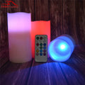 7.5cm/11.5cm/15cm Height Power Simulation Candle Night Light with Remote, 12 Color Changing LED Candles - Al-Raheem Imports