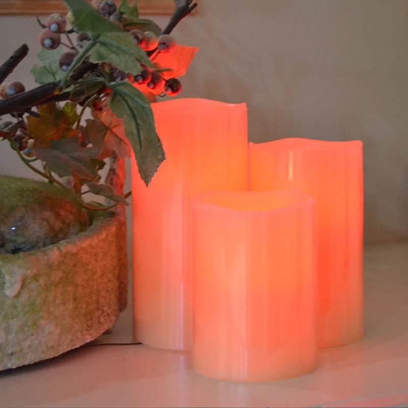 7.5cm/11.5cm/15cm Height Power Simulation Candle Night Light with Remote, 12 Color Changing LED Candles - Al-Raheem Imports