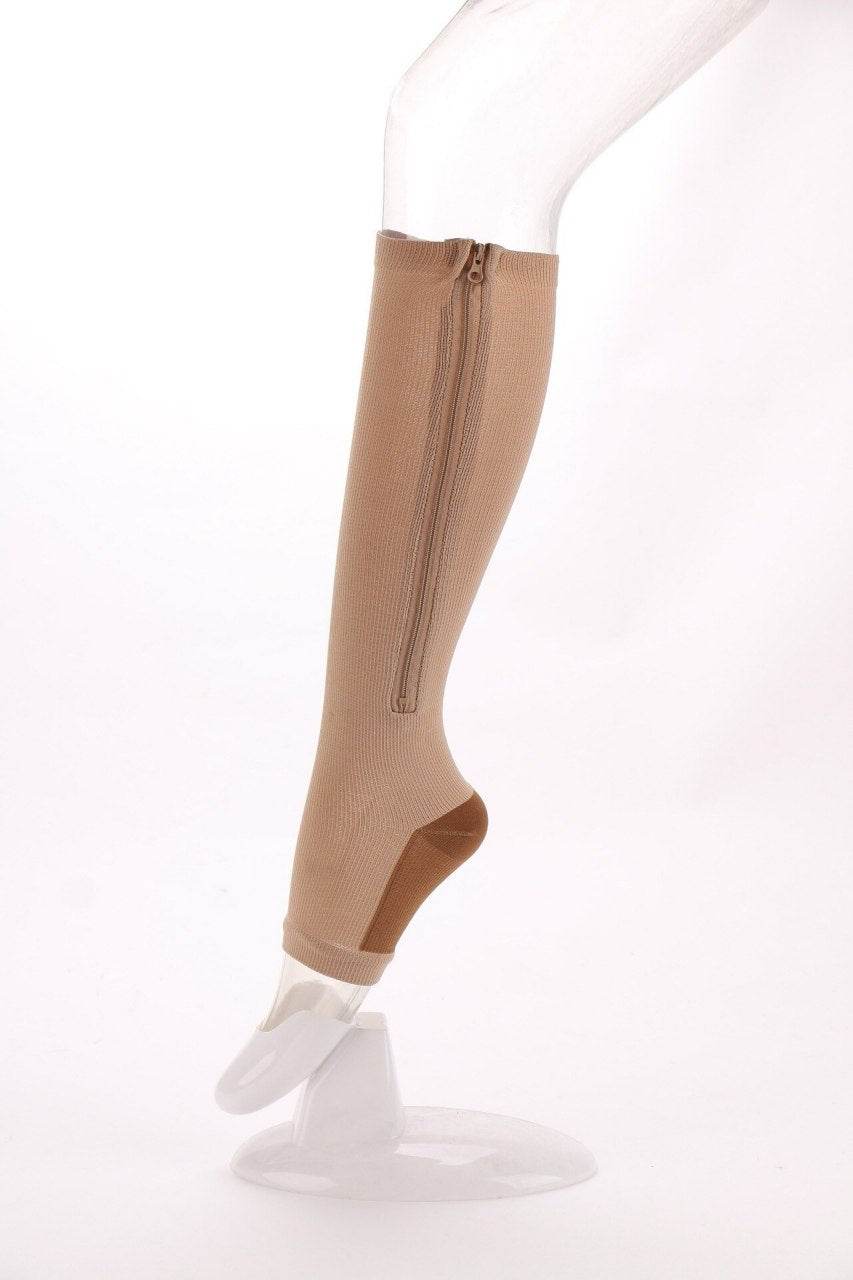Fitness Zipper Compression Socks for Circulation and Leg Support | Reduce Pain, Swelling, and Fatigue - Al-Raheem Imports