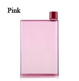 Portable A5 MEMO Notebook Water Bottle Unbreakable Shatterproof with Lid 420ML Eco-Friendly - Al-Raheem Imports