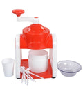 Ice Crusher Machine Manual Gola Maker Slush Maker with Reusable Sticks and Ice Bowls - Al-Raheem Imports