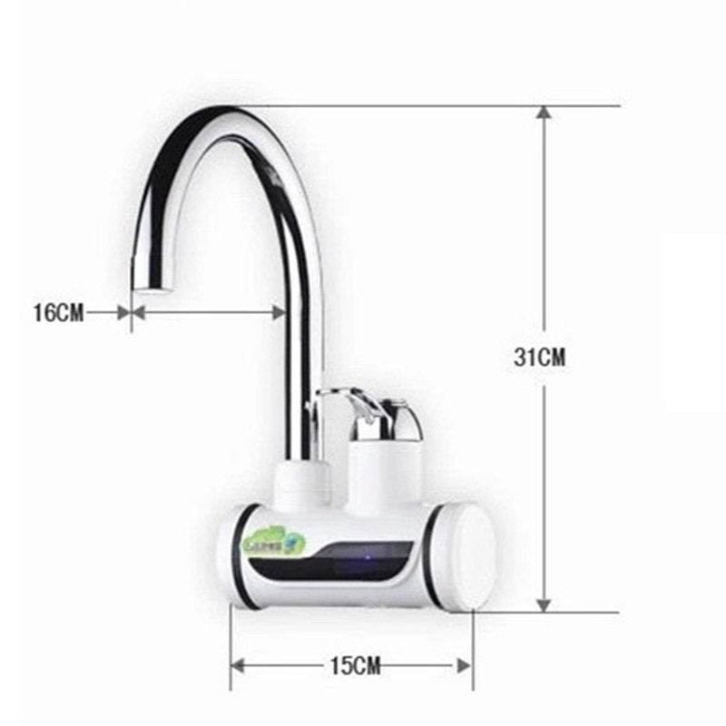 Tankless Electric Hot Water Heater Faucet Kitchen Instant Heating Tap with LED Display - Al-Raheem Imports